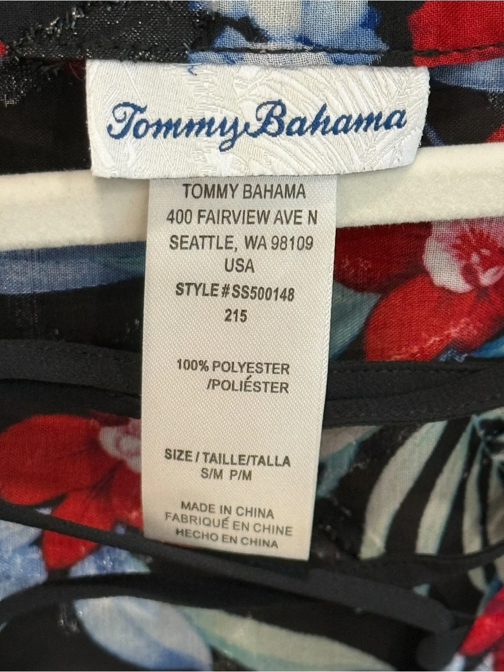 Tommy Bahama tankini swim set with matching cover up Midnight Orchid Reversible